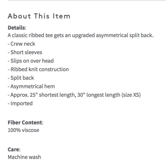 Cheap Monday Intention Ribbed Split Back Tee - Picture 5 of 5